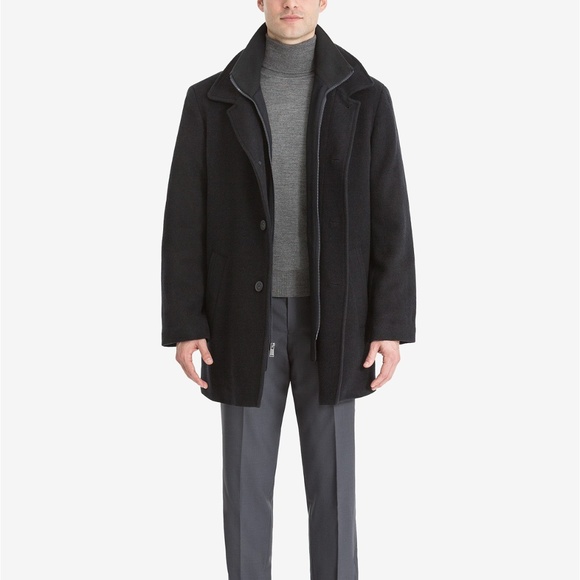 Calvin klein wool overcoat Clearance